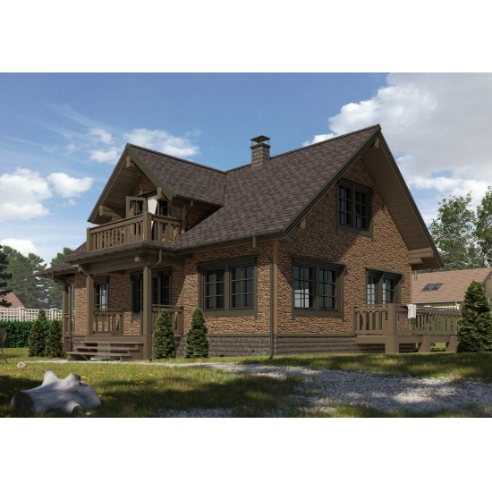 ФАСАДНАЯ ПАНЕЛЬ ROCKY КЕДРОВЫЙ ОРЕХ LUX 1,787*0,285 (DOCKE)