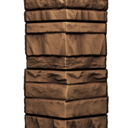 УГОЛ ДЕКОРАТИВНЫЙ ROCKY КЕДРОВЫЙ ОРЕХ LUX 400мм (DOCKE)