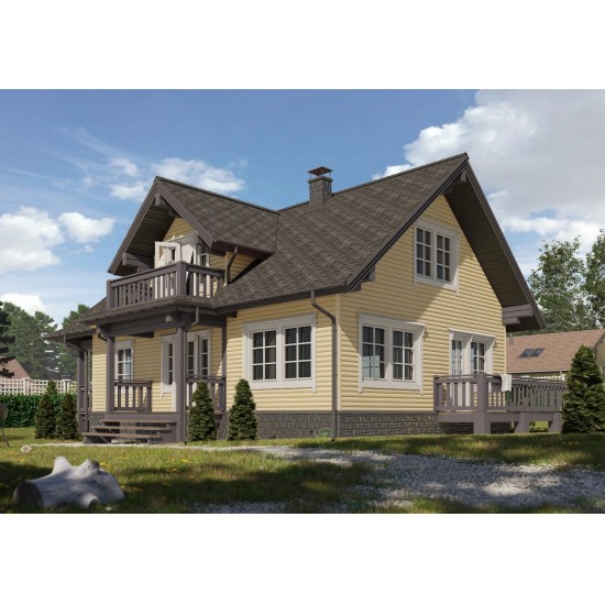 Cайдинг ЗРЕЛЫЙ КАШТАН БЛОК-ХАУС D4.7T 3,6*0,24м DOCKE PREMIUM