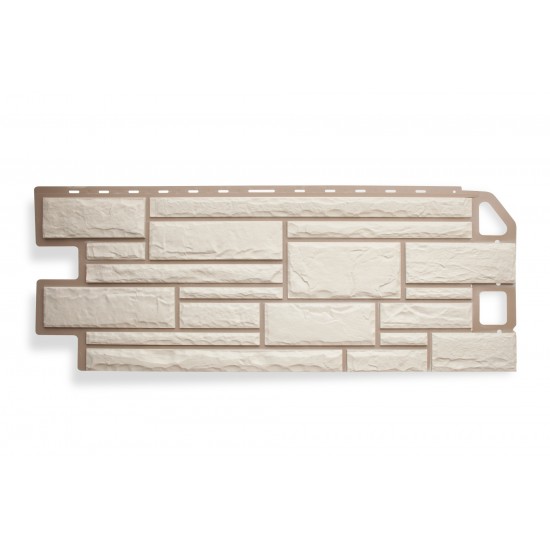 ФАСАДНАЯ ПАНЕЛЬ КАМЕНЬ БЕЛЫЙ 1010х450мм АЛЬТА-ПРОФИЛЬ