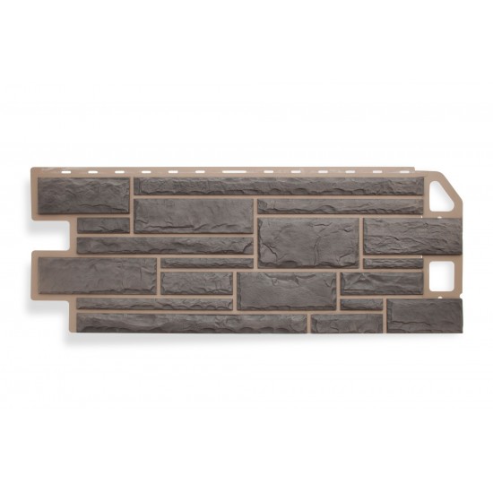 ФАСАДНАЯ ПАНЕЛЬ КАМЕНЬ СЕРЫЙ 1010х450мм АЛЬТА-ПРОФИЛЬ