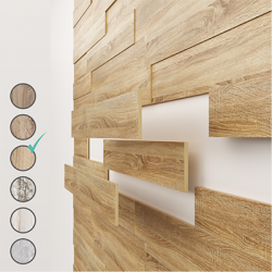 ПАНЕЛЬ МДФ ДУБ СОНОМА 3D Комплект Досок (STELLA)