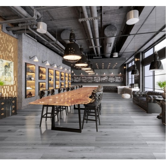 ВИНИЛОВЫЕ ПОЛЫ SPC ДУБ СЕРЫЙ 43кл V4-фаска 4,0мм (CRONAFLOOR РФ)