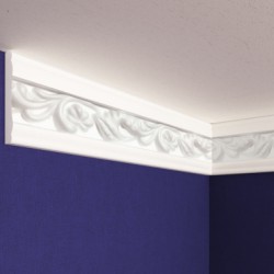 Плинтус потолочный С203/60 2м (СОЛИД)