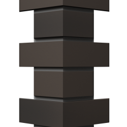 УГОЛ ДЕКОРАТИВНЫЙ FLEMISH ТЕМНО-КОРИЧНЕВЫЙ PREMIUM 443мм (DOCKE)
