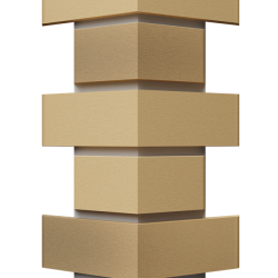 УГОЛ ДЕКОРАТИВНЫЙ FLEMISH ЗОЛОТОЙ PREMIUM 443мм (DOCKE)