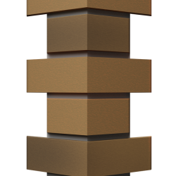 УГОЛ ДЕКОРАТИВНЫЙ FLEMISH КОФЕЙНЫЙ PREMIUM 443мм (DOCKE)