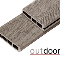 ТЕРРАСНАЯ ДОСКА ЗАВЕРШАЮЩАЯ ДПК HAVANA/ARIZONA GREY СЕРАЯ МИКС 4,0м (OUTDOOR)