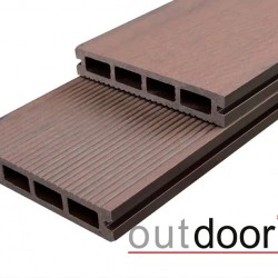 ТЕРРАСНАЯ ДОСКА ДПК ВЕЛЬВЕТ/ШЛИФОВАННАЯ КОРИЧНЕВАЯ МИКС 4,0м (OUTDOOR)