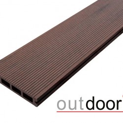 ТЕРРАСНАЯ ДОСКА ДПК ВЕЛЬВЕТ/ШЛИФОВАННАЯ КОРИЧНЕВАЯ МИКС 4,0м (OUTDOOR)