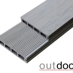 ТЕРРАСНАЯ ДОСКА ДПК ВЕЛЬВЕТ/ШЛИФОВАННАЯ СЕРАЯ МИКС 4,0м (OUTDOOR)