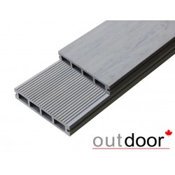 ТЕРРАСНАЯ ДОСКА ДПК ВЕЛЬВЕТ/ШЛИФОВАННАЯ СЕРАЯ МИКС 4,0м (OUTDOOR)