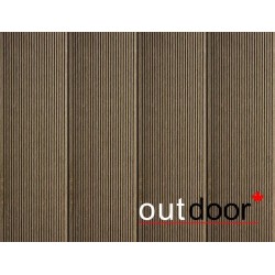 ТЕРРАСНАЯ ДОСКА ДПК ВЕЛЬВЕТ/БРАШ ТЕМНО-КОРИЧНЕВАЯ 4,0м (OUTDOOR)