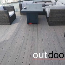 ТЕРРАСНАЯ ДОСКА ДПК ВЕЛЬВЕТ/ШЛИФОВАННАЯ СЕРАЯ МИКС 4,0м (OUTDOOR)