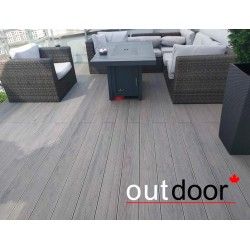 ТЕРРАСНАЯ ДОСКА ДПК ВЕЛЬВЕТ/ШЛИФОВАННАЯ СЕРАЯ МИКС 4,0м (OUTDOOR)