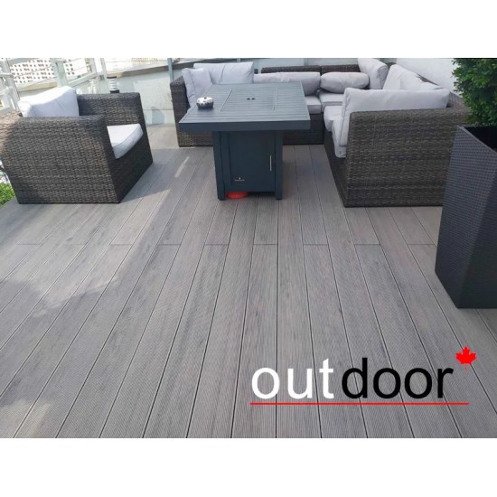ТЕРРАСНАЯ ДОСКА ДПК ВЕЛЬВЕТ/ШЛИФОВАННАЯ СЕРАЯ МИКС 4,0м (OUTDOOR)