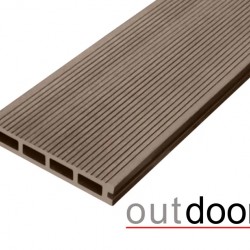 ТЕРРАСНАЯ ДОСКА ДПК ВЕЛЬВЕТ/ШЛИФОВАННАЯ КОРИЧНЕВАЯ 4,0м (OUTDOOR)