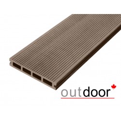 ТЕРРАСНАЯ ДОСКА ДПК ВЕЛЬВЕТ/ШЛИФОВАННАЯ КОРИЧНЕВАЯ 4,0м (OUTDOOR)