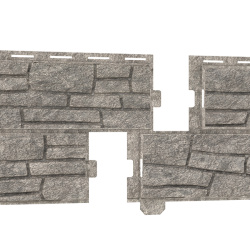 Сайдинг СЛАНЕЦ СВЕТЛО-СЕРЫЙ «СТОУН ХАУС» 0,225*2,0м (U-Plast)