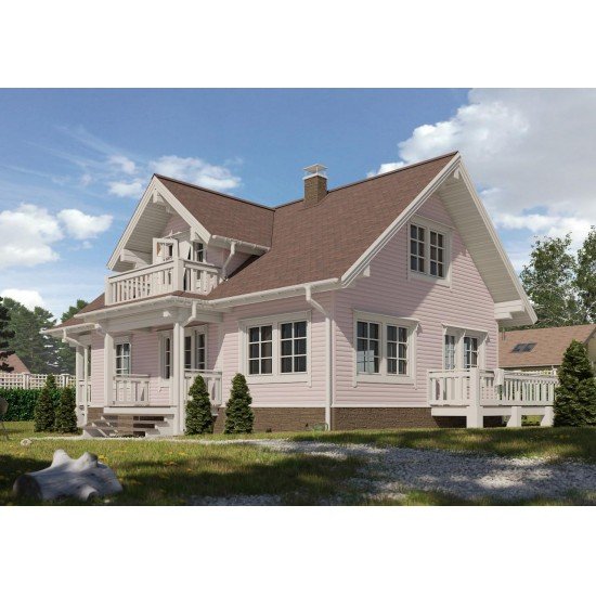 Cайдинг КРЕМ-БРЮЛЕ БЛОК-ХАУС D4.7T 3,6*0,24м DOCKE PREMIUM