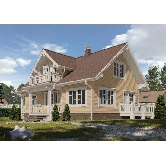 Cайдинг КАРАМЕЛЬ БЛОК-ХАУС D4.7T 3,6*0,24м DOCKE PREMIUM