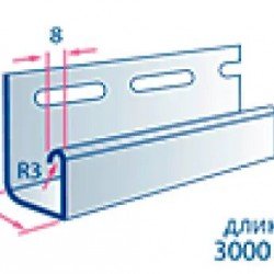 J-планка ИВОРИ 3,0м для сайдинга Альта-Профиль