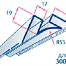 Угол внутренний КОРИЧНЕВЫЙ 3,0м для сайдинга Альта-Профиль