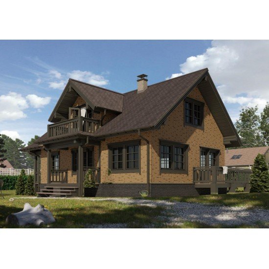 ФАСАДНАЯ ПАНЕЛЬ FLEMISH КОФЕЙНЫЙ PREMIUM 1,183*0,443 (DOCKE)