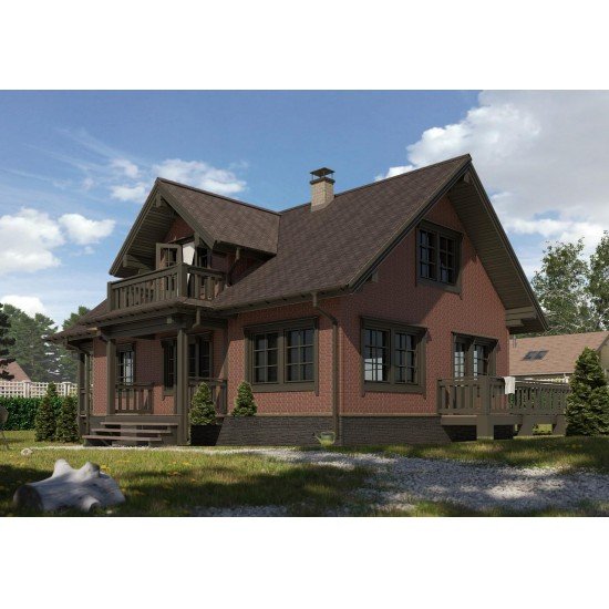 УГОЛ ДЕКОРАТИВНЫЙ FLEMISH КОРИЧНЕВЫЙ STANDART 443мм DOCKE