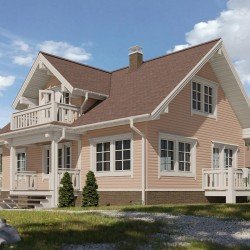 Cайдинг КАПУЧИНО БЛОК-ХАУС D4.7T 3,6*0,24м DOCKE PREMIUM