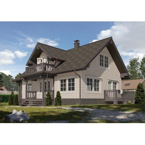 Cайдинг ОРЕХ БРУС D6S 3,6*0,3м DOCKE LUX