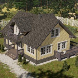 Cайдинг РЯБИНА БРУС D6S 3,6*0,3м DOCKE LUX