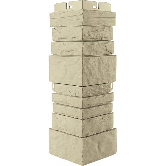 УГОЛ ДЕКОРАТИВНЫЙ КАМЕНЬ СКАЛИСТЫЙ ЭКО ПЕСЧАНЫЙ 450мм АЛЬТА-ПРОФИЛЬ