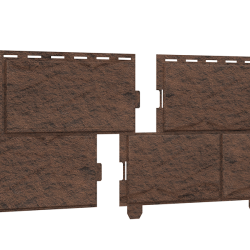 Сайдинг Камень Жженый «Стоун хаус» 0,225*3,025м (U-Plast)