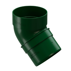 КОЛЕНО ТРУБЫ 45гр ПВХ D80 (DÖCKE DACHA)