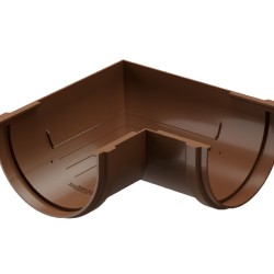 УГОЛ ЖЕЛОБА 90гр ПВХ D120 (DÖCKE DACHA)
