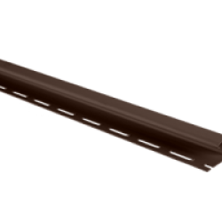 J-планка КОРИЧНЕВАЯ 3,0м для сайдинга Альта-Профиль
