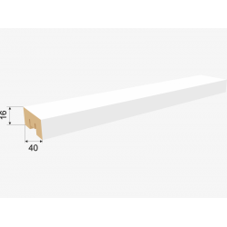 ИНТЕРЬЕРНАЯ РЕЙКА МДФ БЕЛАЯ БРИОНА 2,7м (STELLA)