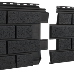 ФАСАДНАЯ ПАНЕЛЬ КЛИНКЕР НОРДИК ГРАФИТОВЫЙ 1950х292мм СТОУН-ХАУС S-LOCK Ю-ПЛАСТ