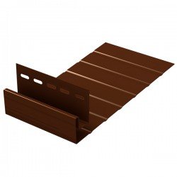 J-фаска КОРИЧНЕВАЯ для сайдинга 3,05 м. (U-Plast)