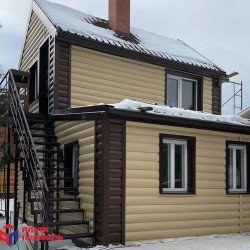 БлокХаус ОРЕХ ТЕМНЫЙ ВН-02 3,1*0,32м ПРЕМИУМ