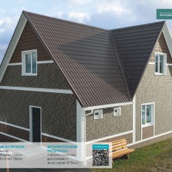 Сайдинг С-ЛОК КЛИНКЕР НОРДИК ПЕПЕЛ «Стоун хаус» 0,292*1,95м (U-Plast)