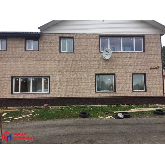 ФАСАДНАЯ ПАНЕЛЬ СЛАНЦЕВАЯ ПОРОДА БЕЖЕВАЯ 3020х235мм АЛЬТА-ПРОФИЛЬ