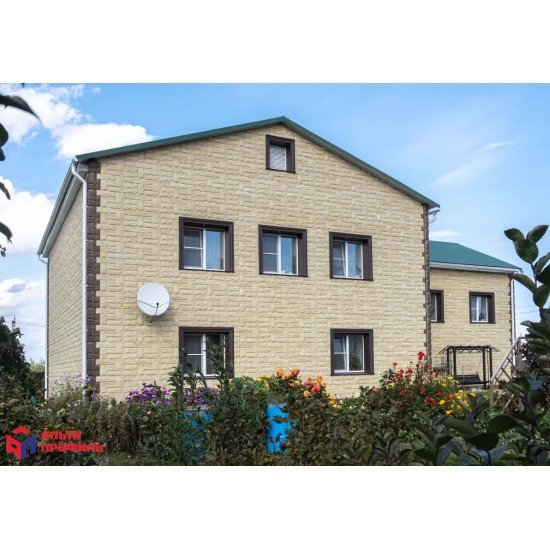 ФАСАДНАЯ ПАНЕЛЬ ГРАНИТ КРЫМСКИЙ 1010х450мм АЛЬТА-ПРОФИЛЬ