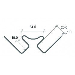 ВНУТРЕННИЙ УГОЛ СЛАНЕЦ БЕЖЕВЫЙ 3,05м ДЛЯ ФАСАДНЫХ ПАНЕЛЕЙ СТОУН-ХАУС Ю-ПЛАСТ