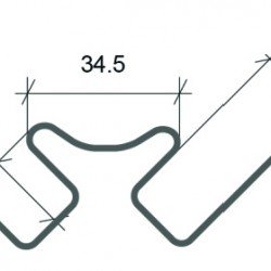 Угол внутренний СЛАНЕЦ БУРЫЙ для «СТОУН ХАУС» 3,05м (U-Plast)
