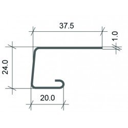 J-ПЛАНКА ХОКЛА COLOR ИРЛАНДСКИЙ МОХ 3,05м ДЛЯ ФАСАДНЫХ ПАНЕЛЕЙ Ю-ПЛАСТ