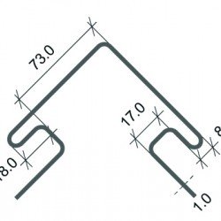 Угол наружный ТАГАНАЙ ВУЛКАНИЧЕСКИЙ для «СТОУН ХАУС» 3,05м (U-Plast)