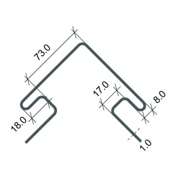 НАРУЖНЫЙ УГОЛ КЛИНКЕР БАЛТИК ХОЛОДНЫЙ ЦЕМЕНТ 3,05м ДЛЯ ФАСАДНЫХ ПАНЕЛЕЙ СТОУН-ХАУС S-LOCK Ю-ПЛАСТ