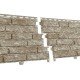 ФАСАДНАЯ ПАНЕЛЬ КВАРЦИТ СВЕТЛО-БЕЖЕВЫЙ 2000х250мм СТОУН-ХАУС Ю-ПЛАСТ